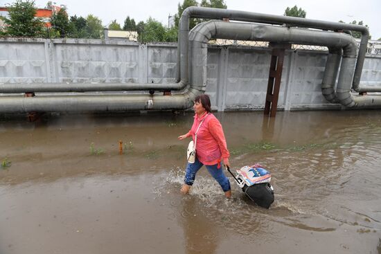 Russia Moscow Flood