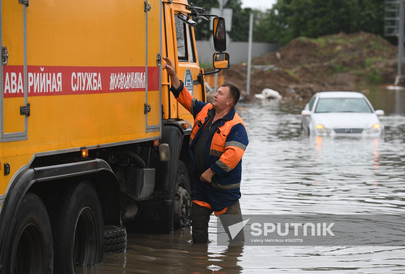 Russia Moscow Flood