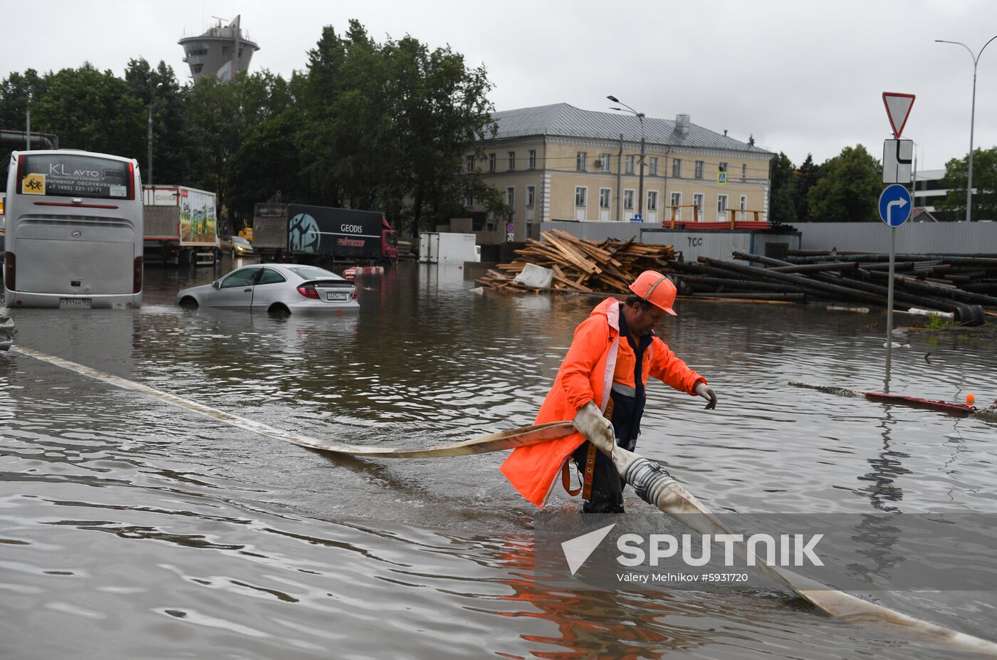 Russia Moscow Flood