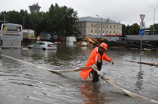 Russia Moscow Flood