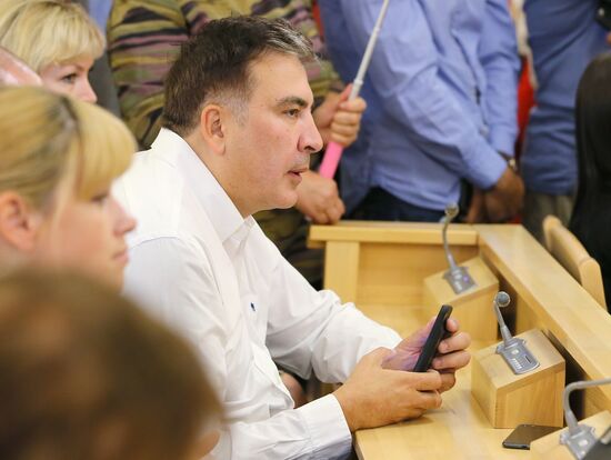 Ukraine Parliamentary Elections Saakashvili
