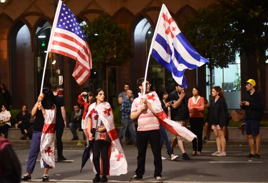 Georgia Russia Potests