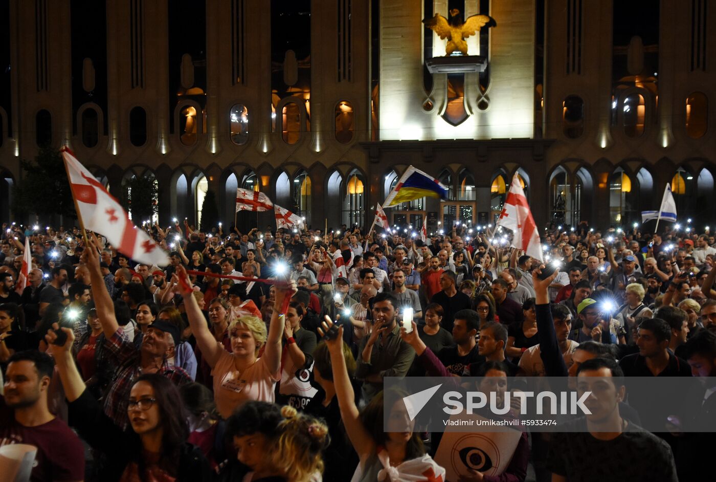 Georgia Russia Potests