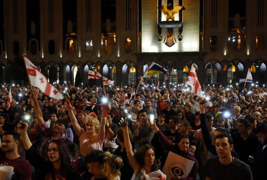 Georgia Russia Potests