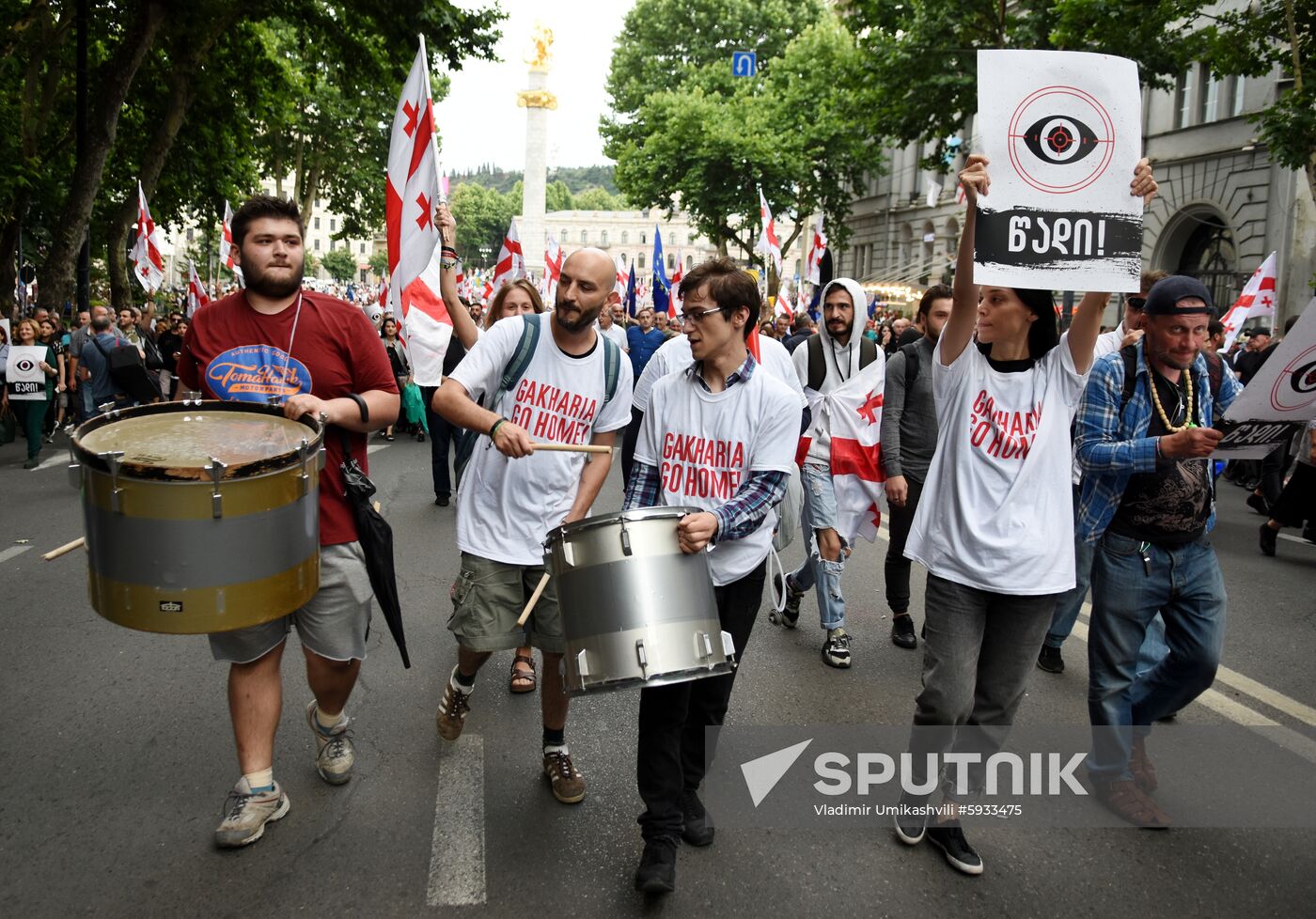 Georgia Russia Potests