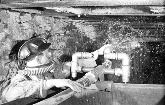 Militarized mine rescue team