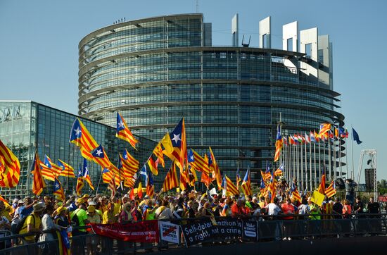 France European Parliament Protests