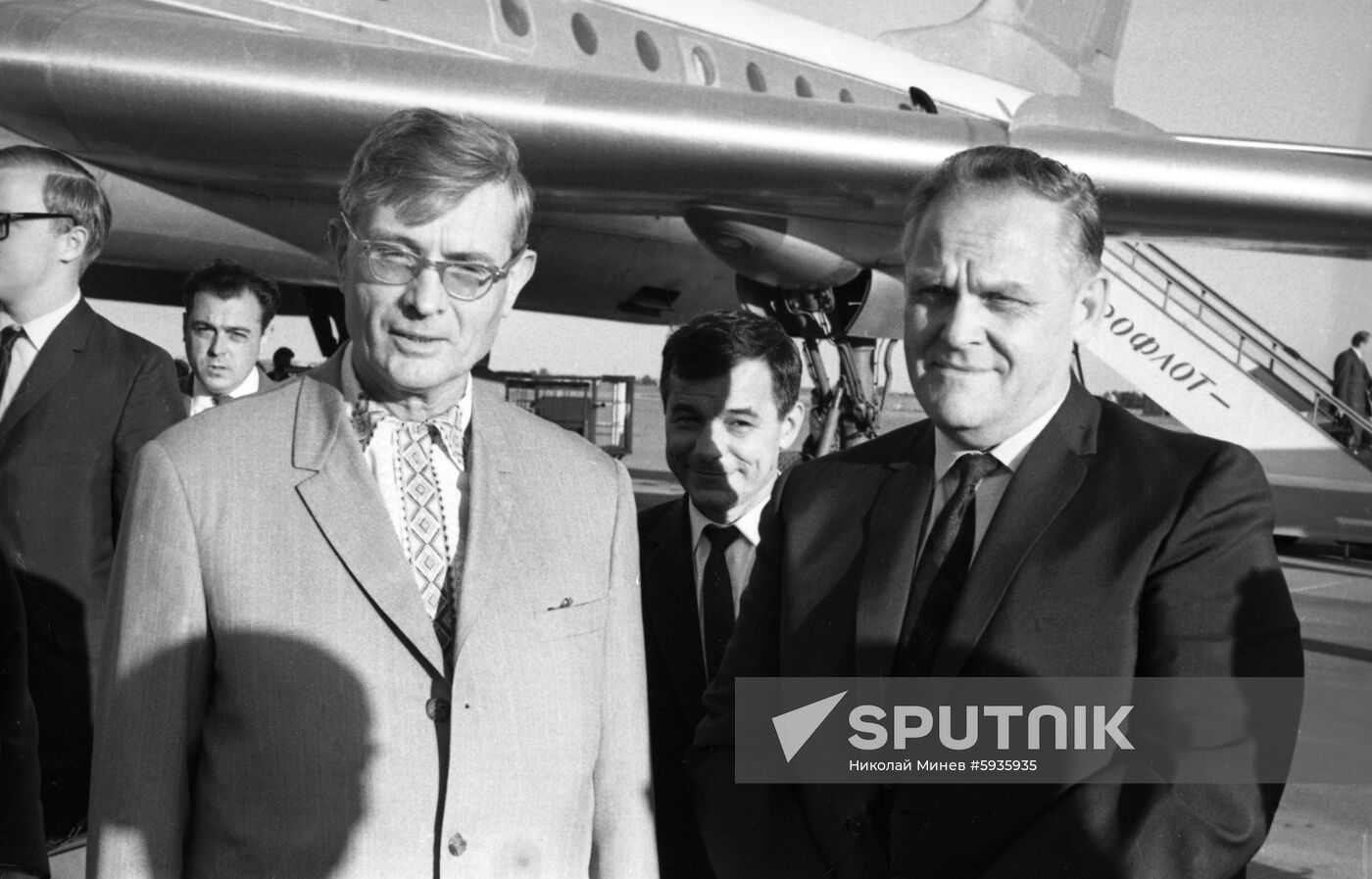 General Secretary of USA's Communist Party Gus Hall in Moscow