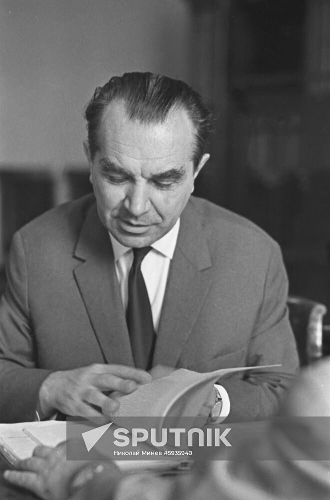 President of Soviet Academy of Medical Sciences Nikolai Blokhin