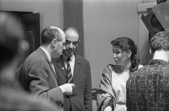 Galina Vishnevskaya and Mstislav Rostropovich
