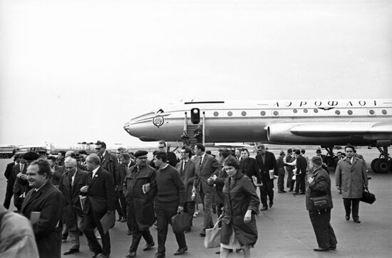 Tupolev Tu-104 anniversary flight