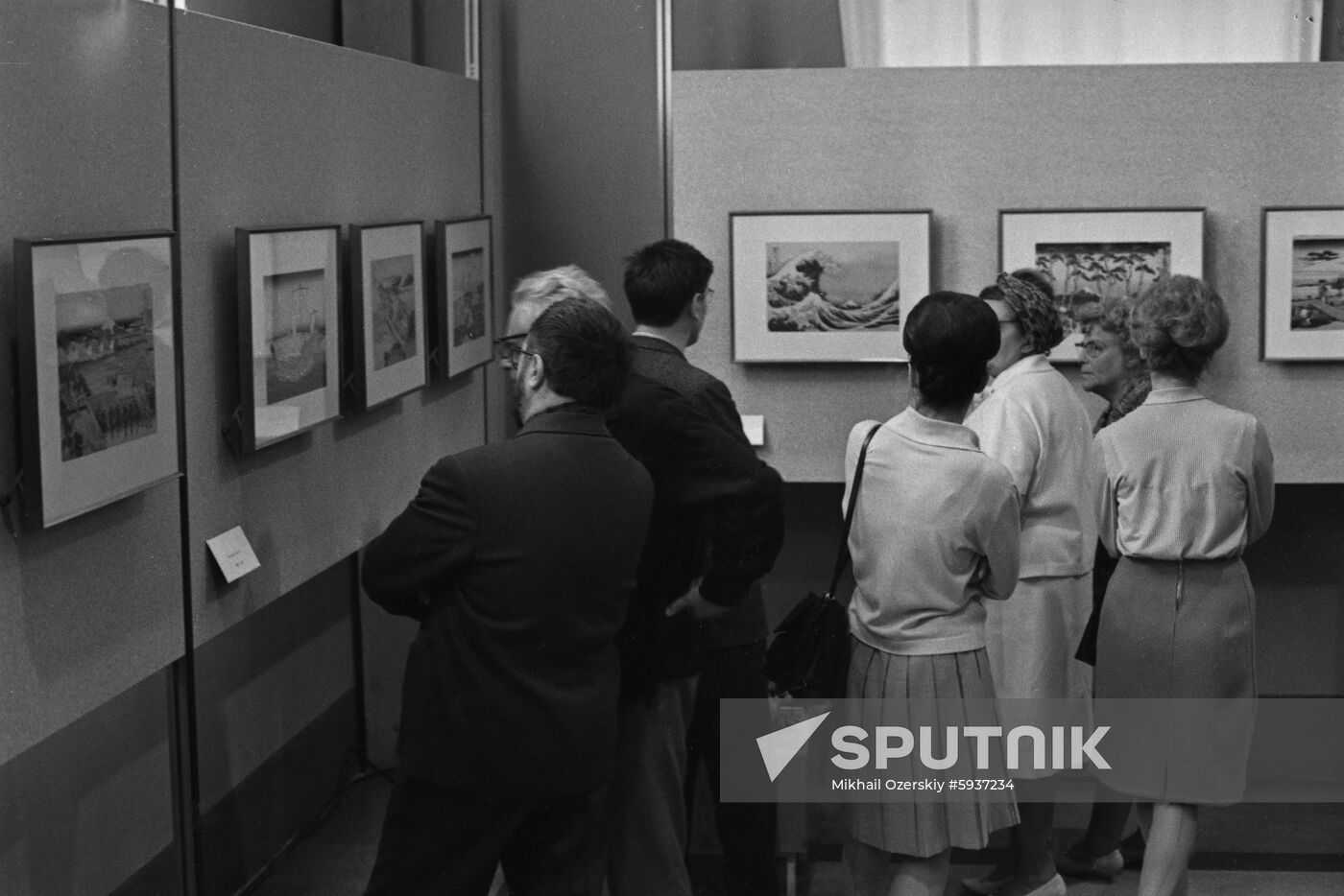 Exhibition of worls by Japanese artist Katsushika Hokusai