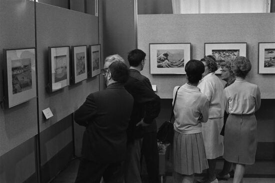 Exhibition of worls by Japanese artist Katsushika Hokusai