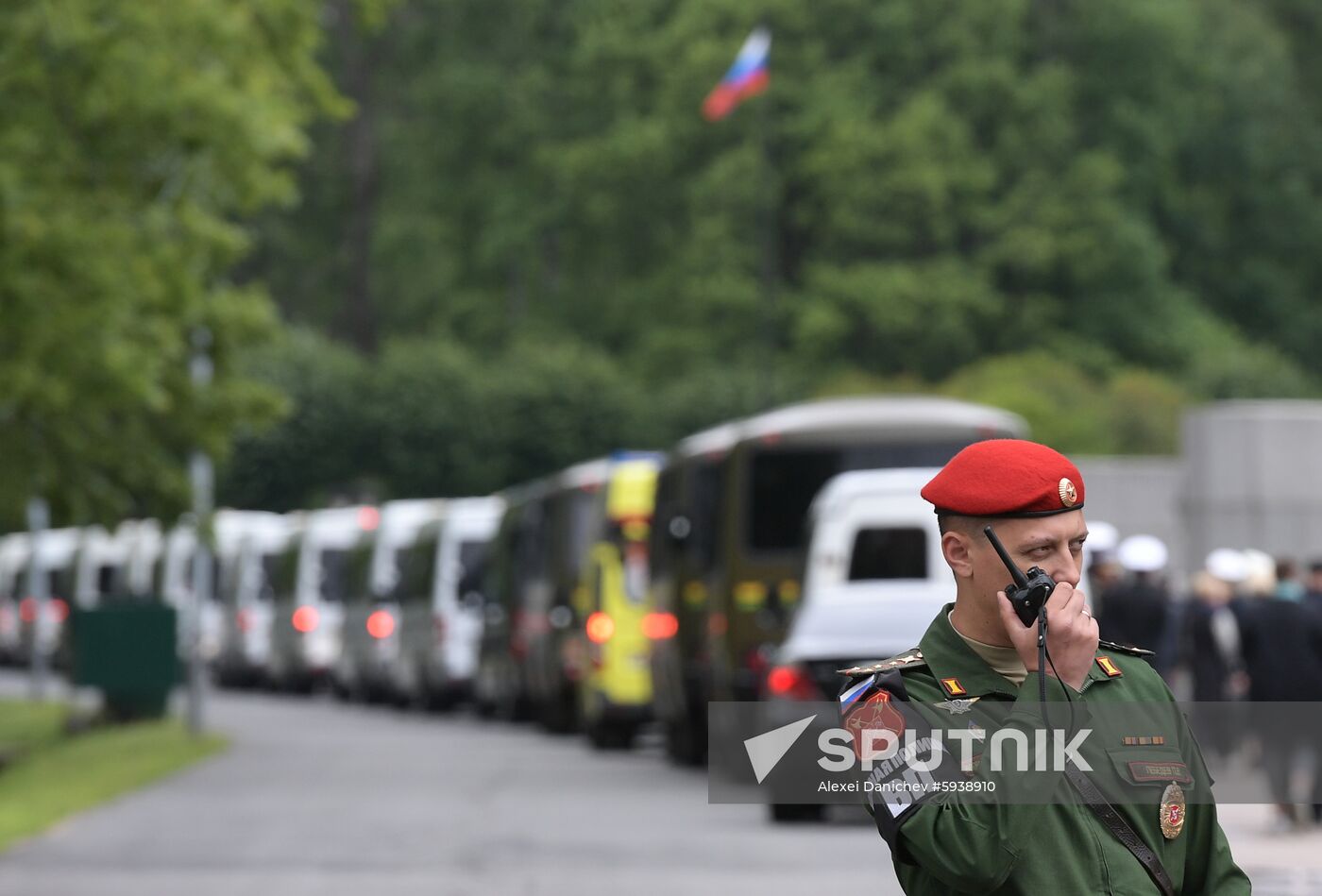 Russia Navy Fire Funeral