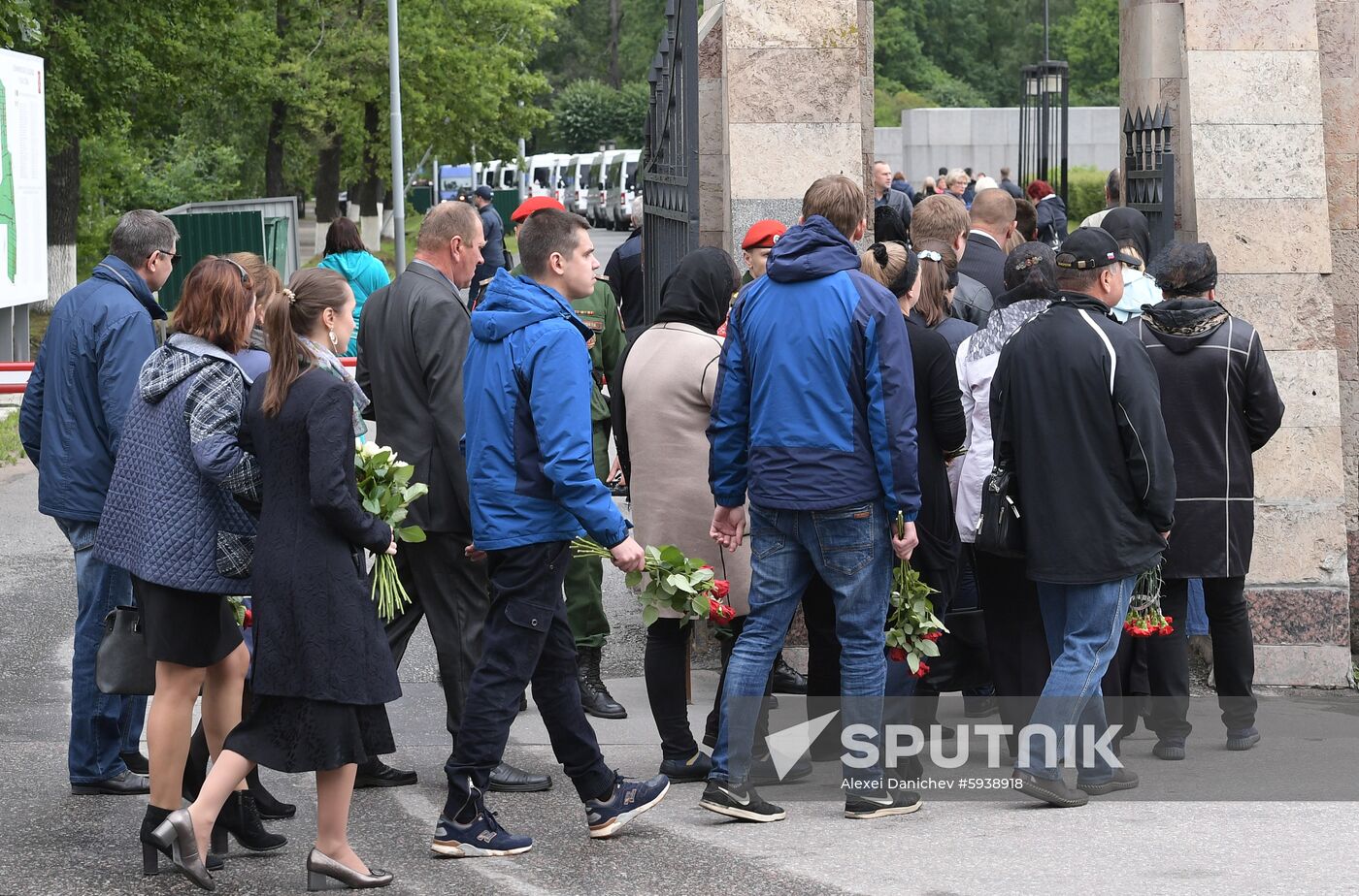 Russia Navy Fire Funeral