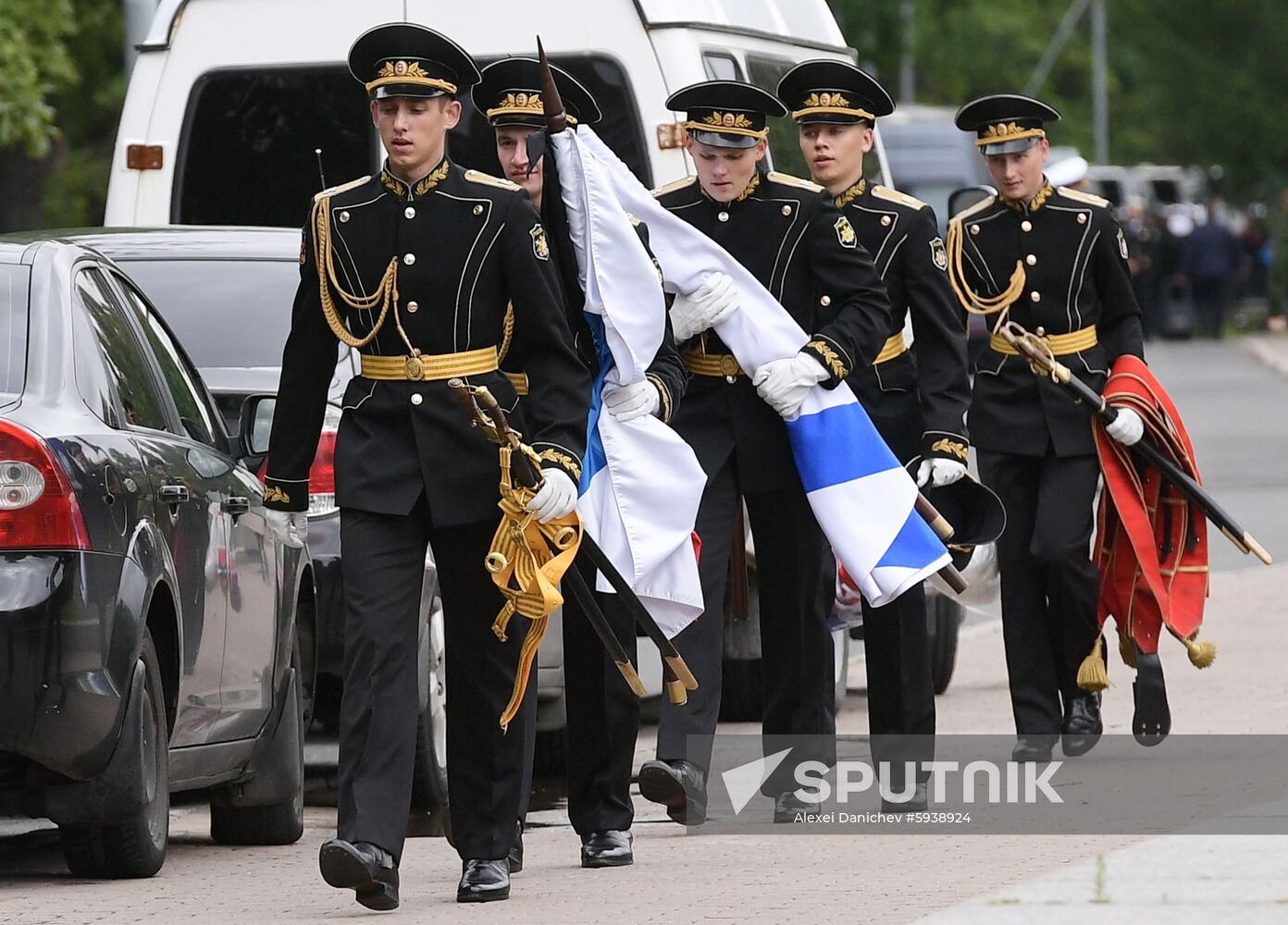 Russia Navy Fire Funeral