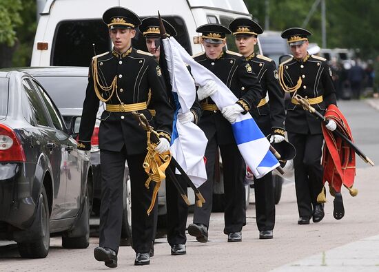 Russia Navy Fire Funeral
