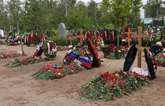 Russia Navy Fire Funeral