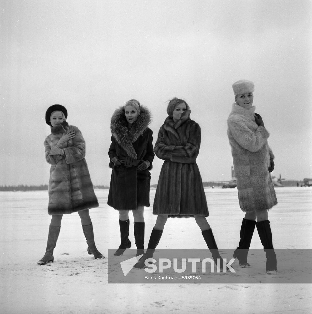 1968 Russian fur clothes collection