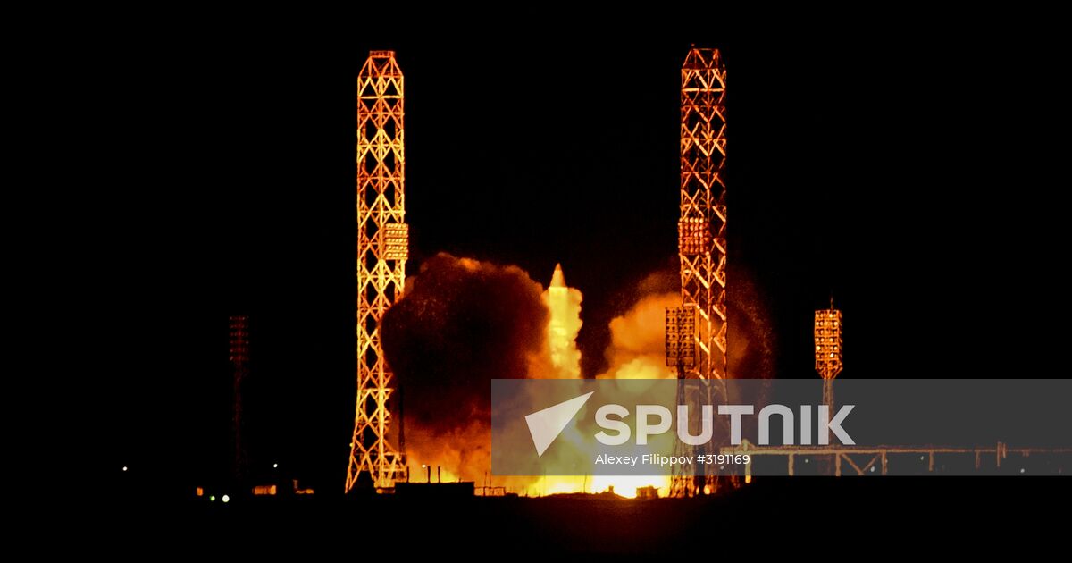 ProtonM carrier rocket with Amazonas5 satellite vehicle launched from