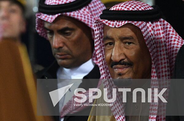 King of Saudi Arabia Salman bin Abdulaziz Al Saud arrives in Moscow