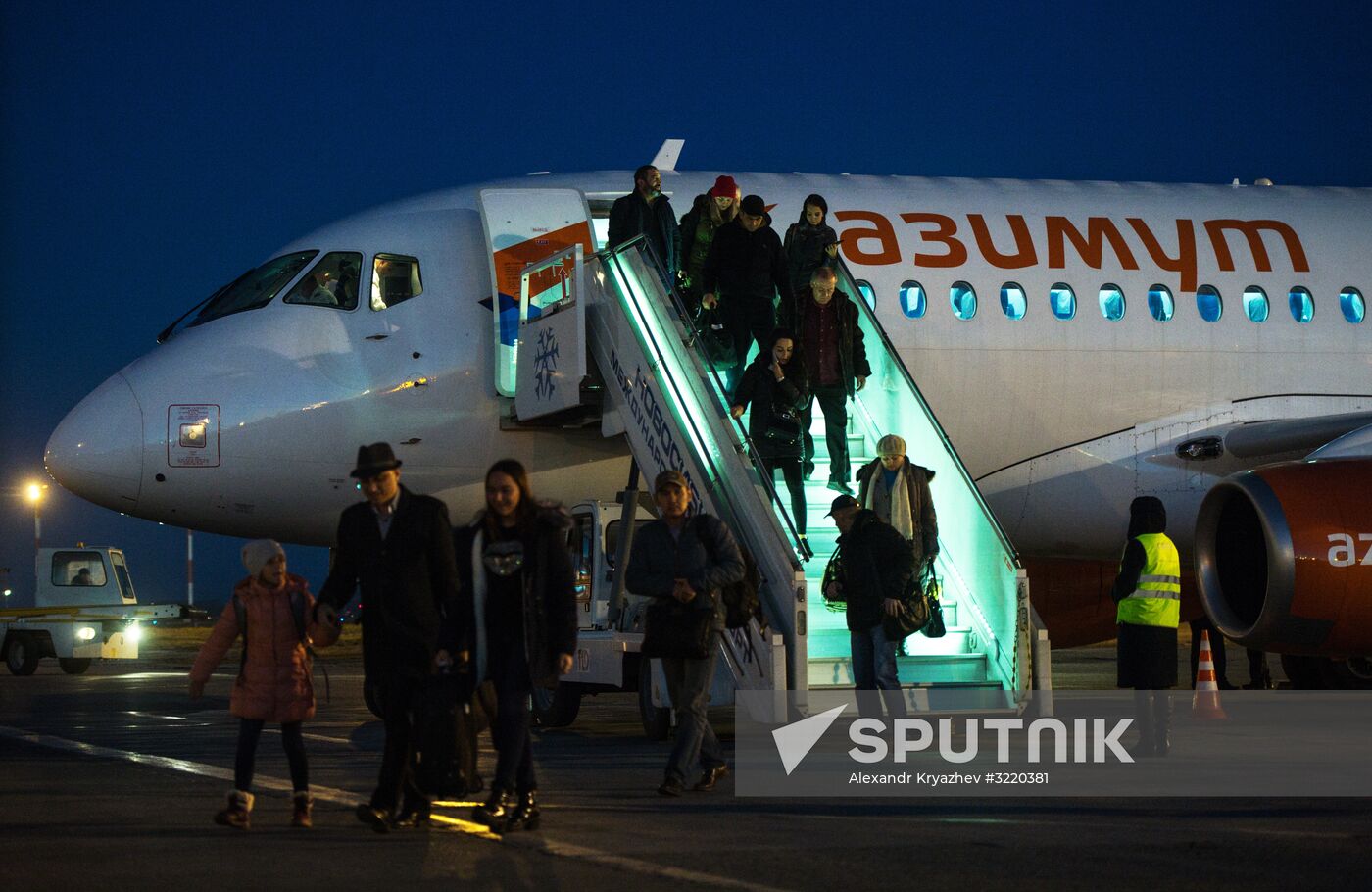 Azimut Airlines' first flight from Novosibirsk | Sputnik Mediabank