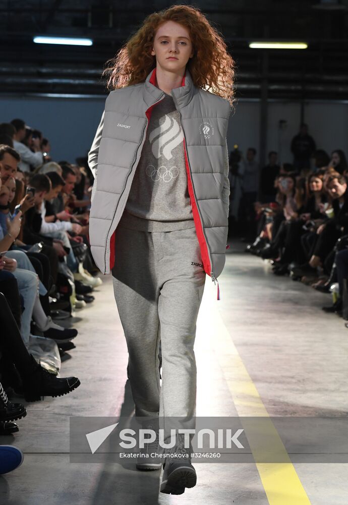 Olympic team outfit and Zasport brand casual collection showcased in ...