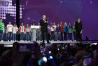 December 6, 2017. President Vladimir Putin addresses the Volunteer of Russia 2017 award ceremony at the Megasport Sport Palace, Moscow. Location: Russia, Moscow. Author: Aleksey Nikolskyi/Sputnik. President Vladimir Putin at Volunteer of Russia 2017 award ceremony