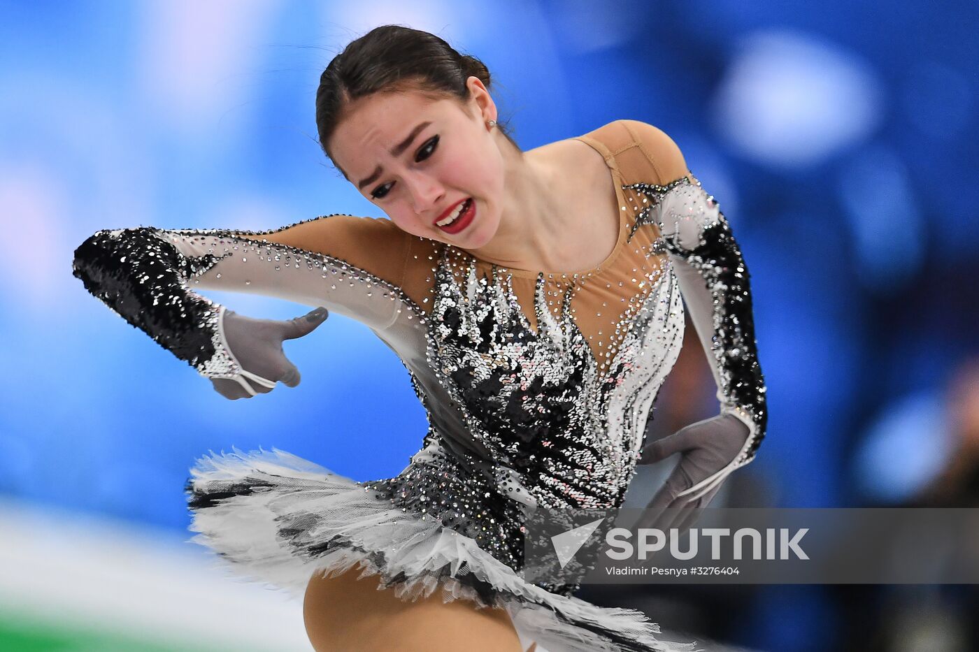 European Figure Skating Championship. Women's short program Sputnik