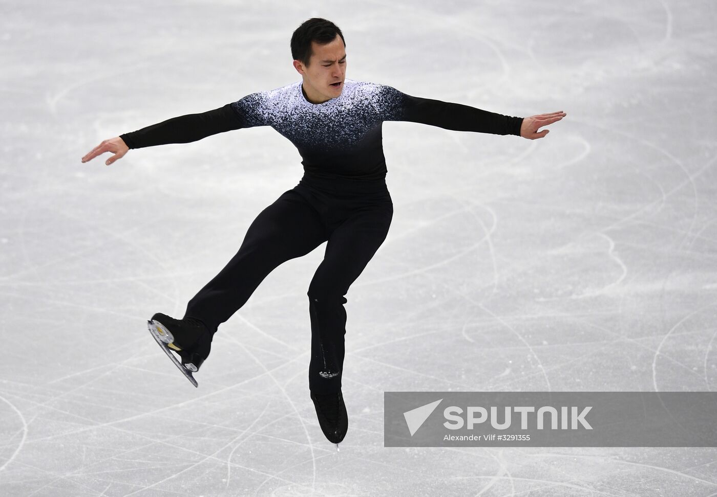 2018 Winter Olympics. Men's Figure Skating. Short Program Sputnik