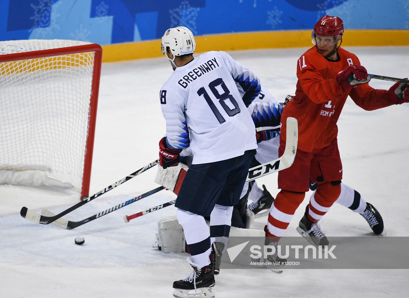 2018 Winter Olympics. Ice Hockey. Men. Russia vs USA Sputnik Mediabank