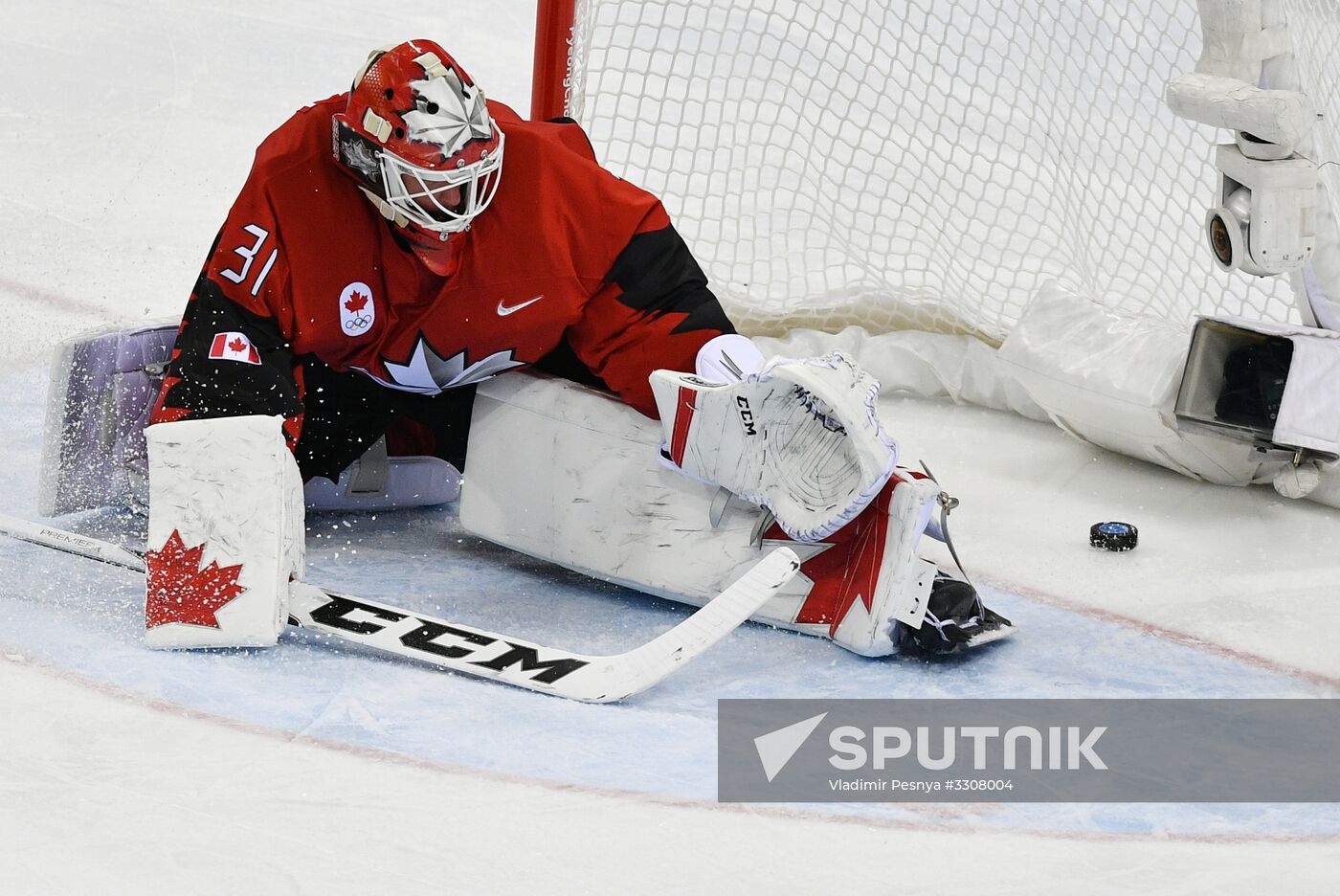2018 Winter Olympics. Ice hockey. Men. Canada vs. Germany Sputnik