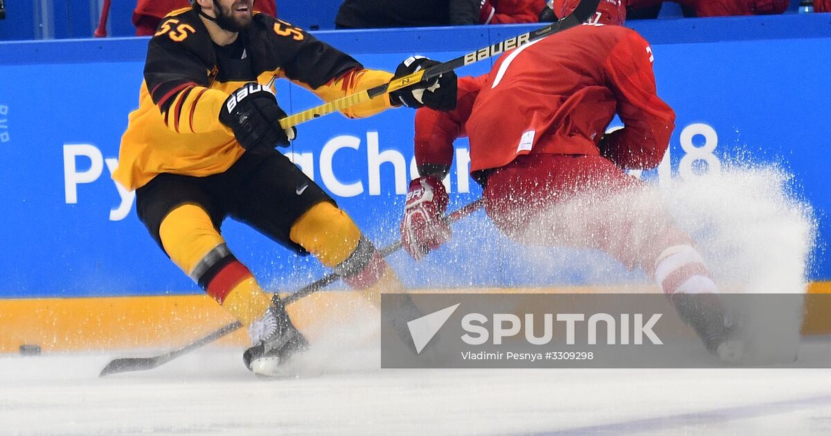 2018 Winter Olympics. Ice hockey. Men. Final Sputnik Mediabank