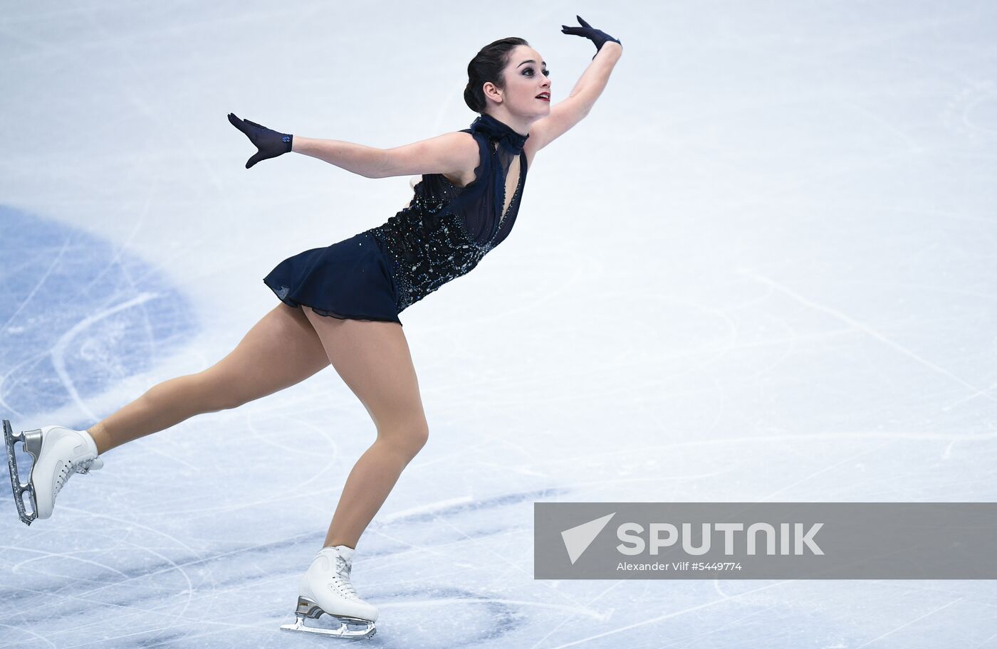 Figure skating. World Championships. Women. Short program Sputnik
