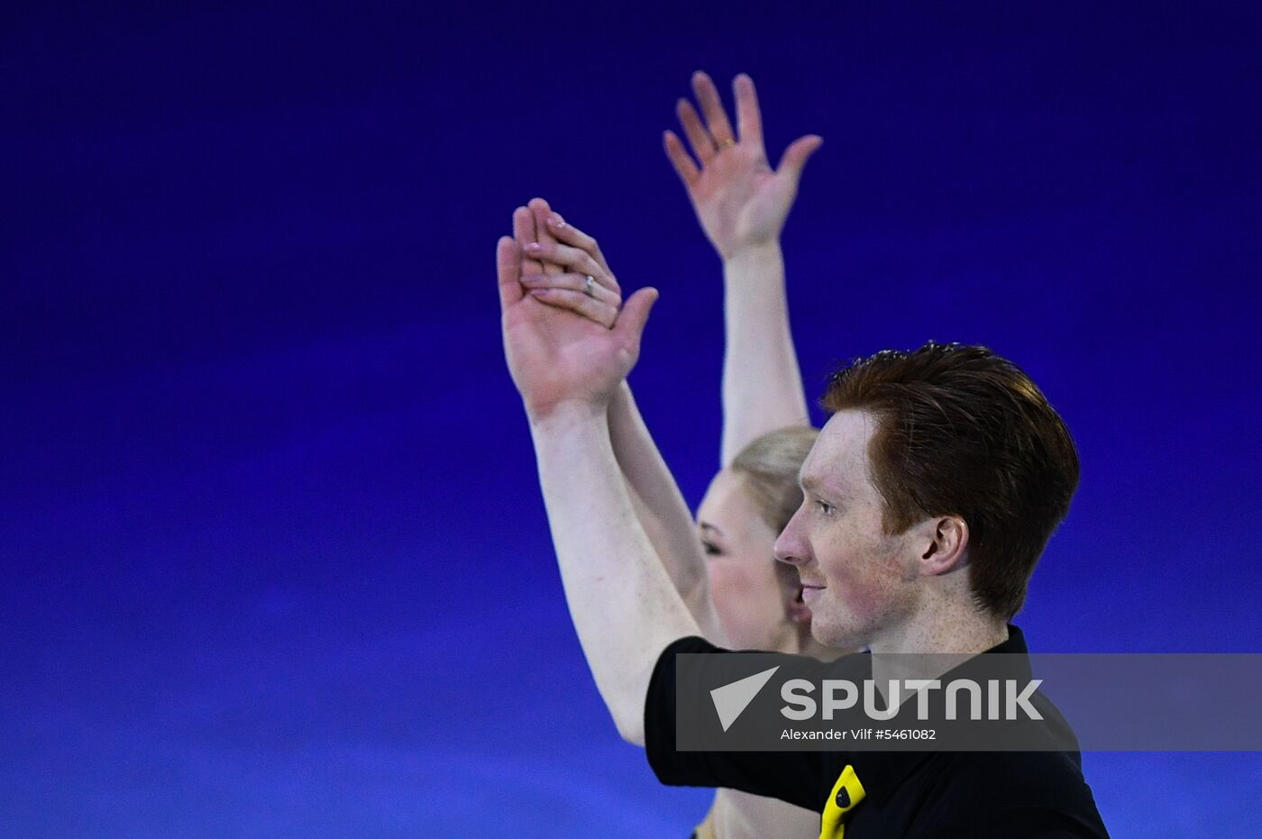 Figure skating. World Championships. Pairs. Free skating Sputnik