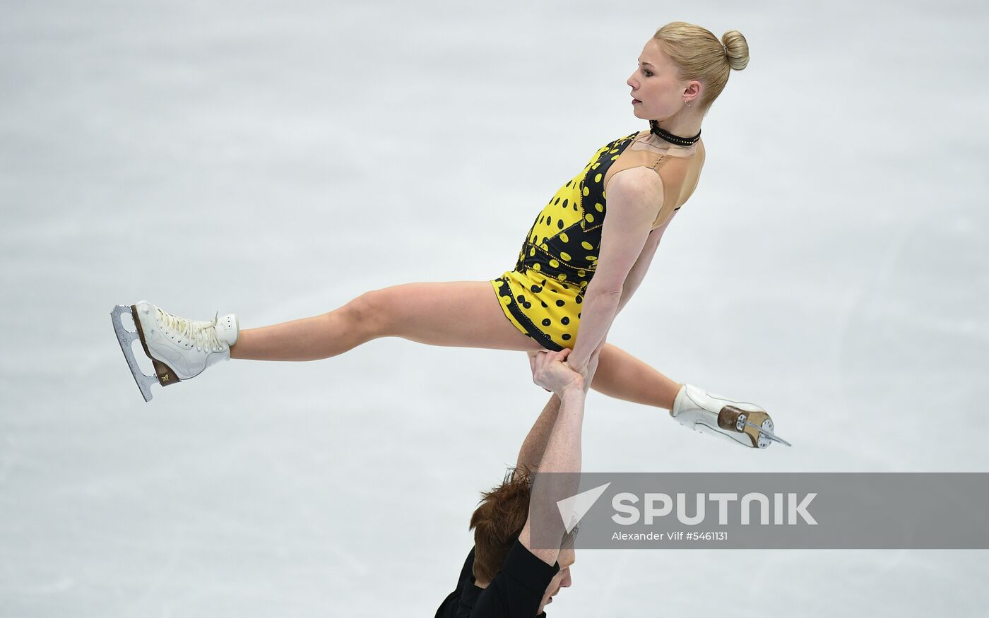 Figure skating. World Championships. Pairs. Free skating Sputnik