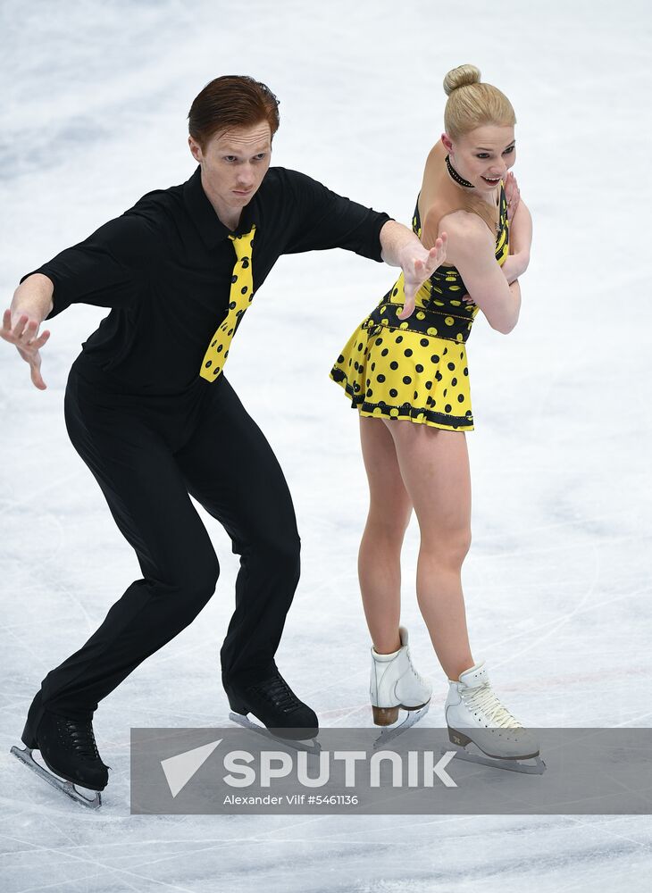 Figure skating. World Championships. Pairs. Free skating Sputnik