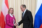 Foreign Minister Sergei Lavrov meets with Austrian Foreign Minister Karin Kneissl