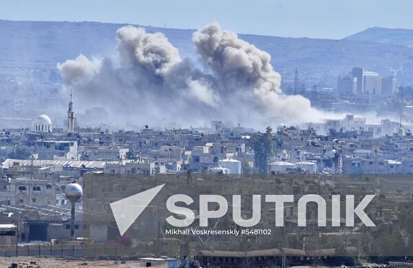 Situation around Yarmouk refugee camp south of Damascus