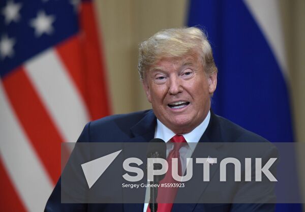 Russian President Vladimir Putin and US President Donald Trump meet in Helsinki