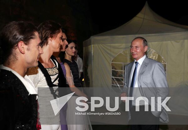 President Putin attends the opening gala of Opera in Chersonese festival