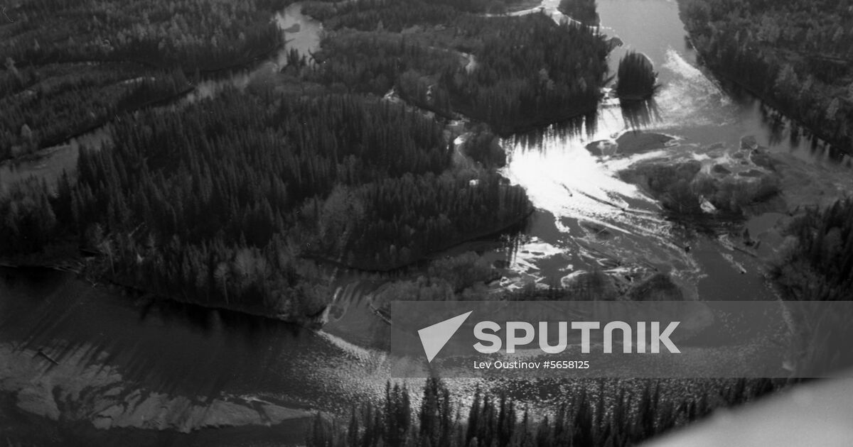 Yenisei river Sputnik Mediabank