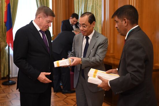 Meetings by Chief Justice of the Supreme Court of the Russian Federation Vyacheslav Lebedev with the delegations of the SCO supreme courts Sputnik Mediabank