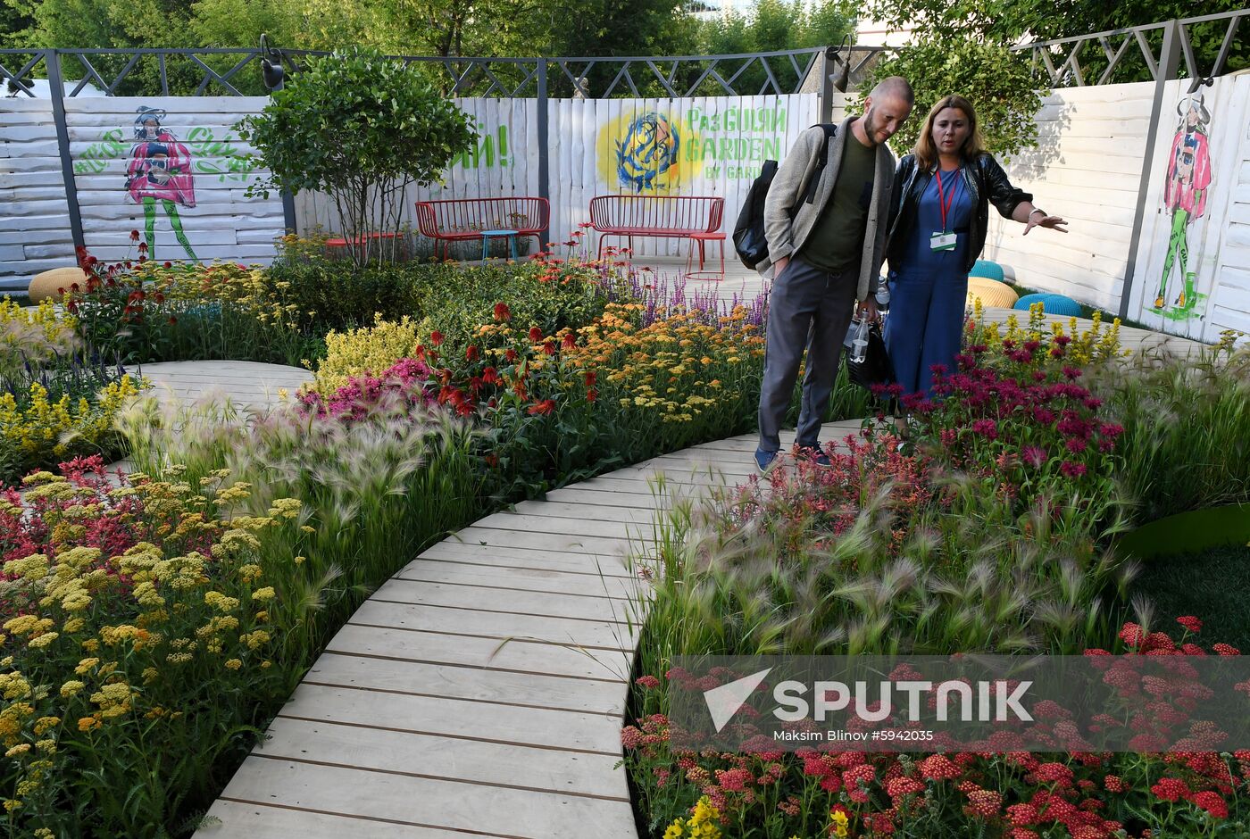 Russia Moscow Flower Show
