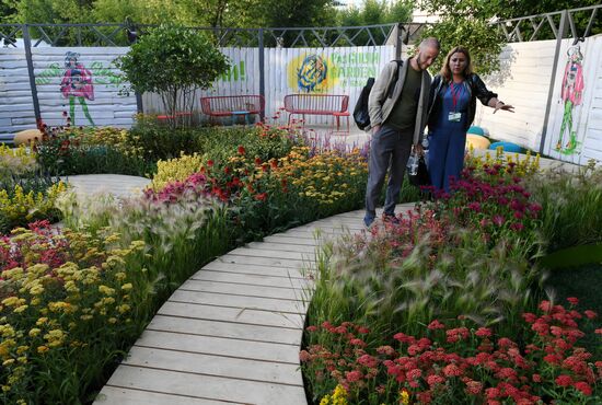 Russia Moscow Flower Show
