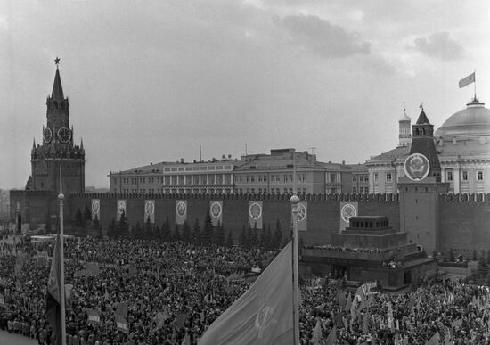 May Day demonstration on Red Square