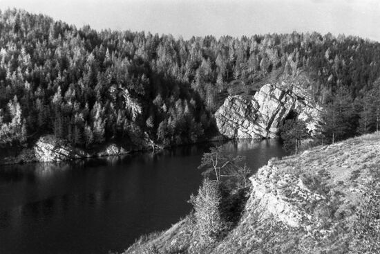 Chusovaya River in the Urals