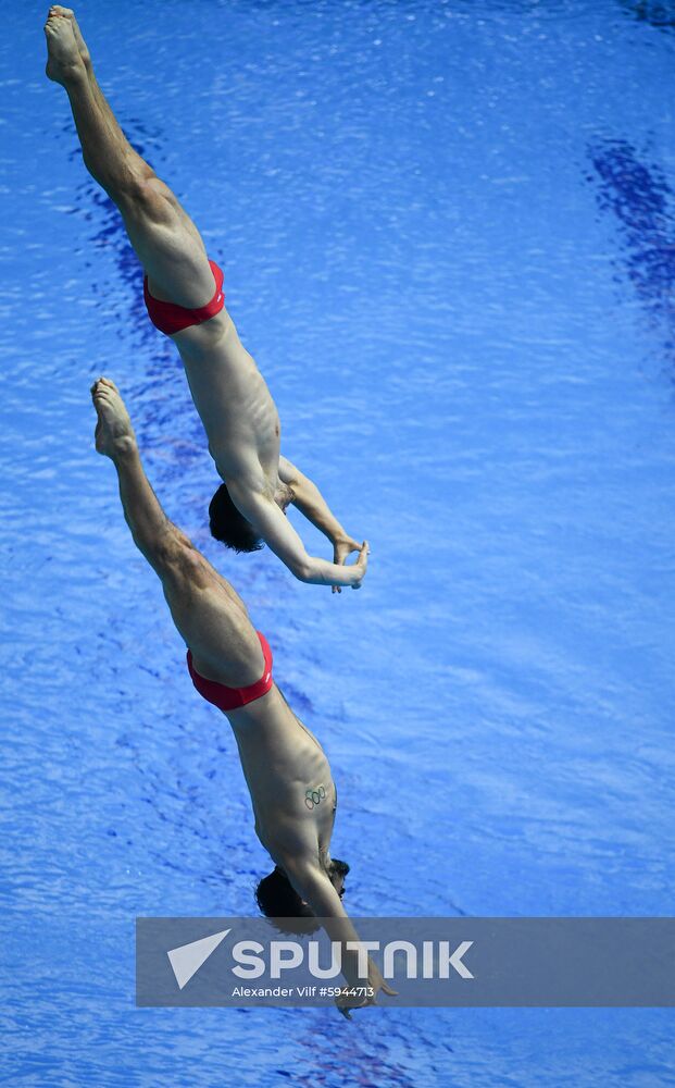 South Korea Aquatics Worlds Springboard Synchro Men