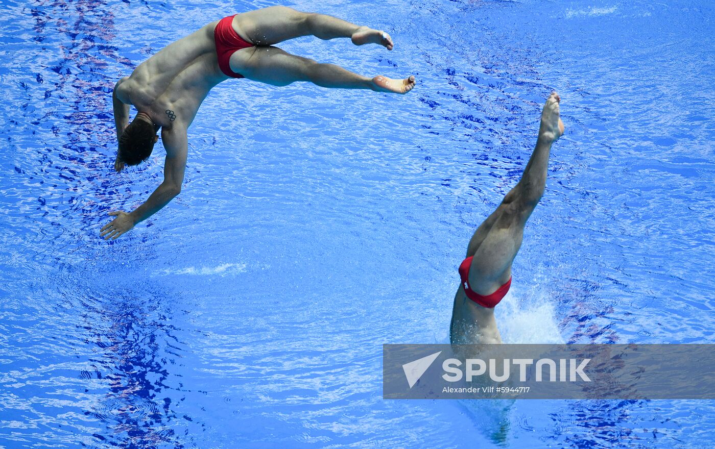 South Korea Aquatics Worlds Springboard Synchro Men