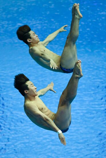 South Korea Aquatics Worlds Springboard Synchro Men